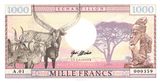 1000 Francs 2018 Congo