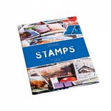 Album na poštové známky s potlačou STAMPS 8 listov