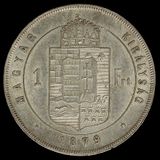 1 Forint 1879 KB - FRANTIŠEK JOZEF I.
