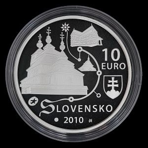 10 Euro/2010 - Drevené chrámy - Svetové kultúrné dedičstvo - PROOF