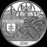 10 Euro/2018 - Plavba prvého parníka na Dunaji v Bratislave - PROOF