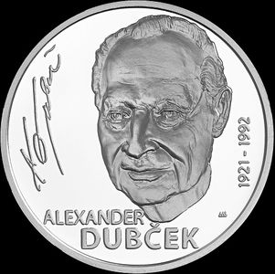 10 Euro/2021 - Alexander Dubček - 100. výročie narodenia - BK