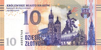 10 Zlotych 2017 Krakow