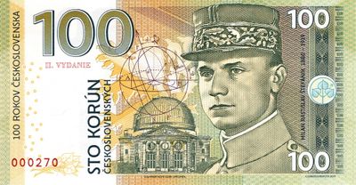 100 Korún 2019 M.R.Štefánik - Ivanka