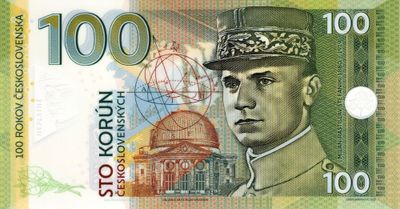 100 Korún M.R.Štefánik - POLYMÉR