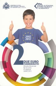 2 EURO - San Maríno 2012 - 10 rokov euromeny