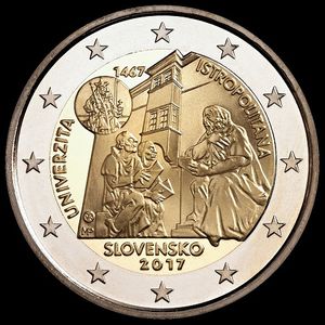 2 EURO - Slovensko 2017 "Univerzita Istropolitana - 550.výročie začatia činnosti"