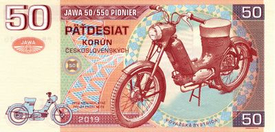 50 Korún 2019 Jawa PIONIER