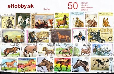 Balíček poštových známok 50ks - KONE