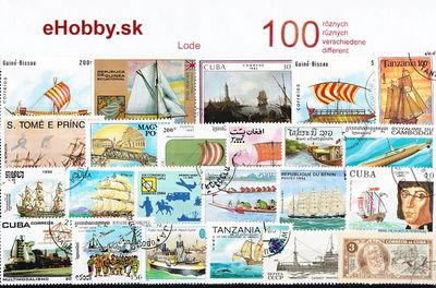 Balíček poštových známok 100ks - LODE
