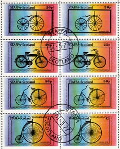 Historické bicykle - STAFFA Škótsko 1977