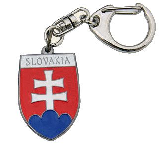 Kľúčový prívesok farebný "Slovenský znak"