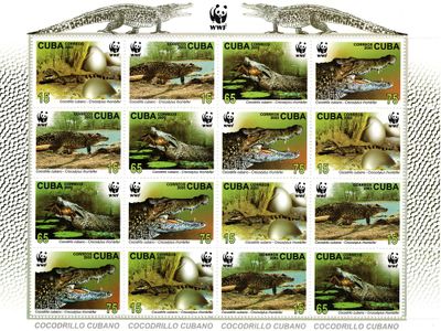 Krokodíly Kuba 2003 tlačový list