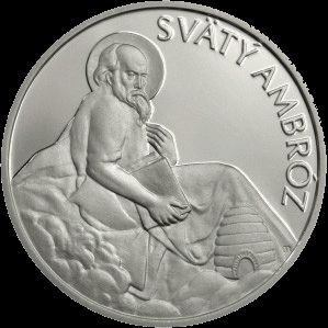 Medaila Ag "Sv. Ambroz patrón včelárov"