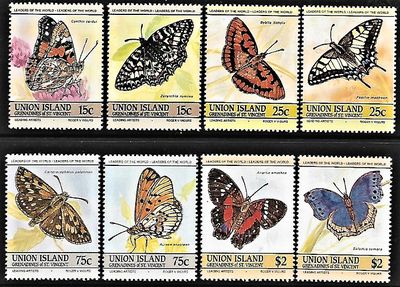Motýle Union Islands Sv.Vincenta 1985