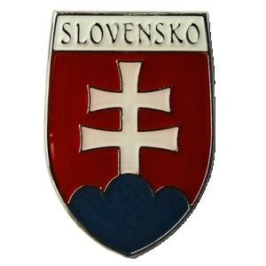 Odznak "Slovenský znak" s nápisom SLOVENSKO