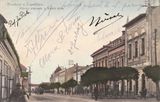 Pohľadnica Topoľčany 1928 - Hlavné námestie a Široká ulica